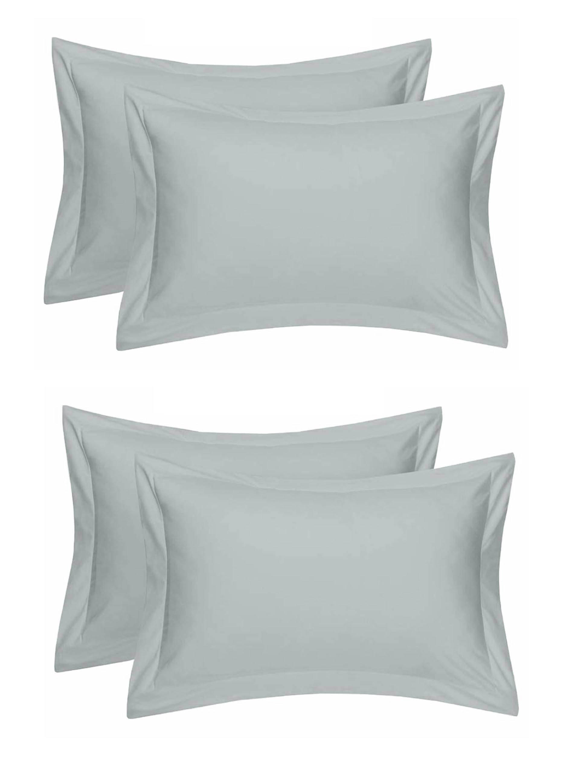 King Size Pillow Covers - Cream Beige Set of 4 -8