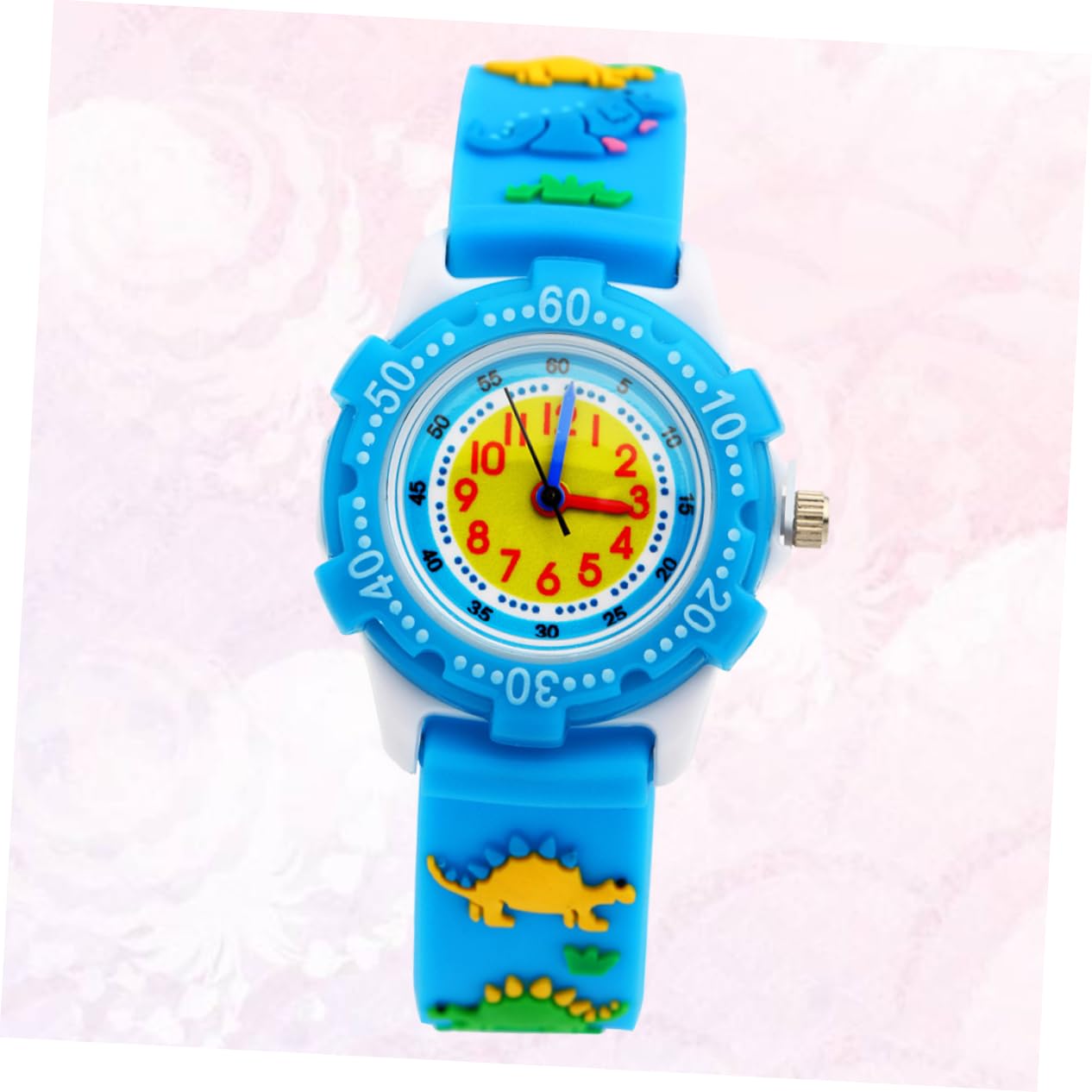 2piezas Reloj De para Niño Niña Reloj De Pulsera De Silicona Diseño Creativo y Divertido para Estudiantes Azul