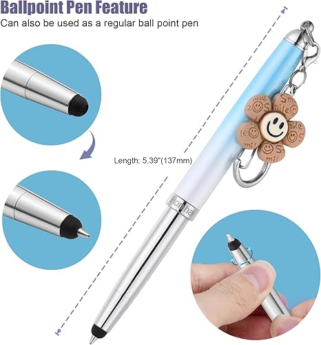 Miniatura 6 de Lápiz capacitivo 3 en 1 de alta precisión para pantallas táctiles, punta de disco y goma, bolígrafo universal para pantalla táctil para