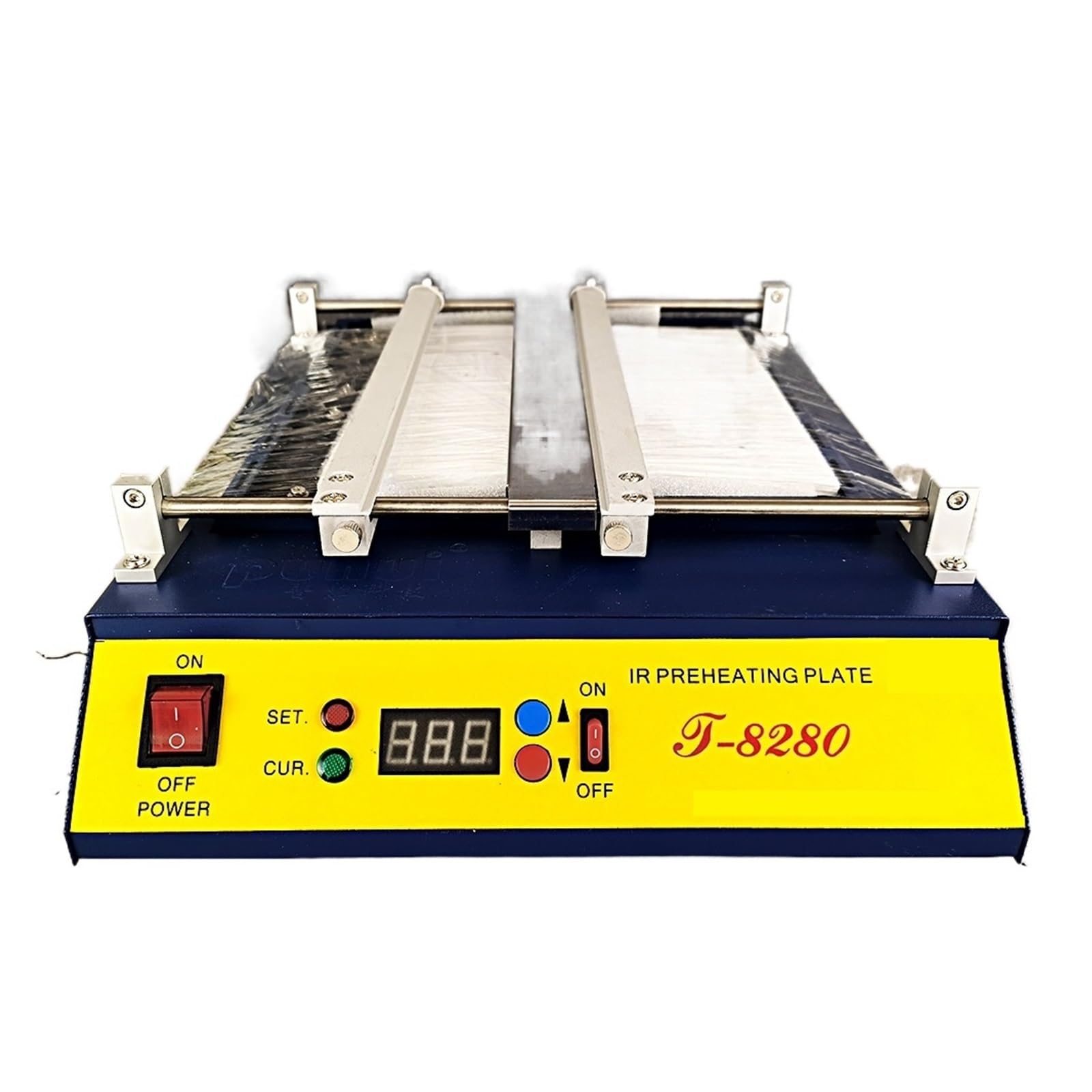 Soldering Hot Plate, IR Preheating Plate T-8280 T8280 Preheat Oven T 8280 Infrared Preheating Station for PCB SMD BGA for Electronic Repair Lab, Rework Heater Lab