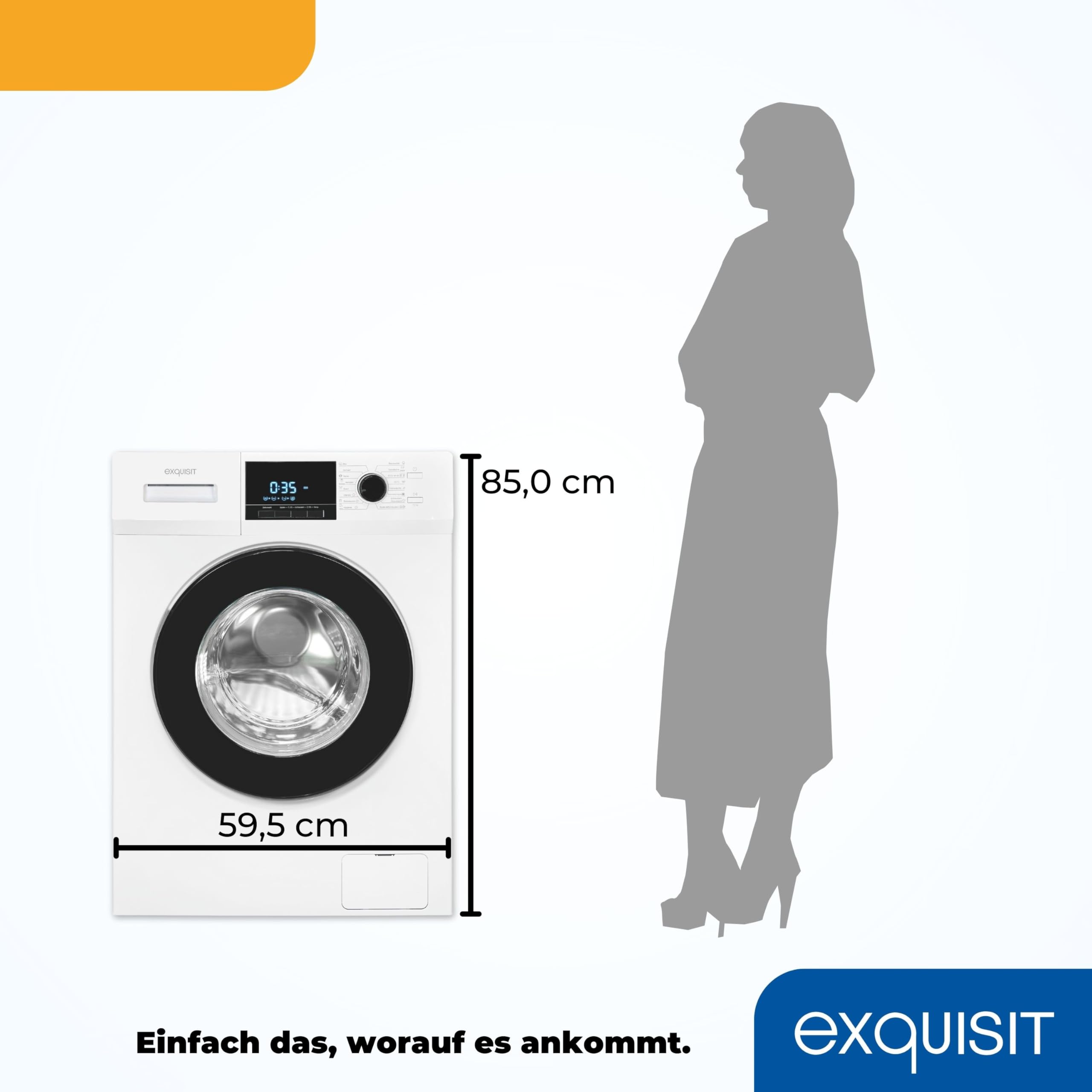 Exquisit Kondensationstrockner TK810-060 weiss | 8 kg Füllmenge | Knitterschutz, Weiß