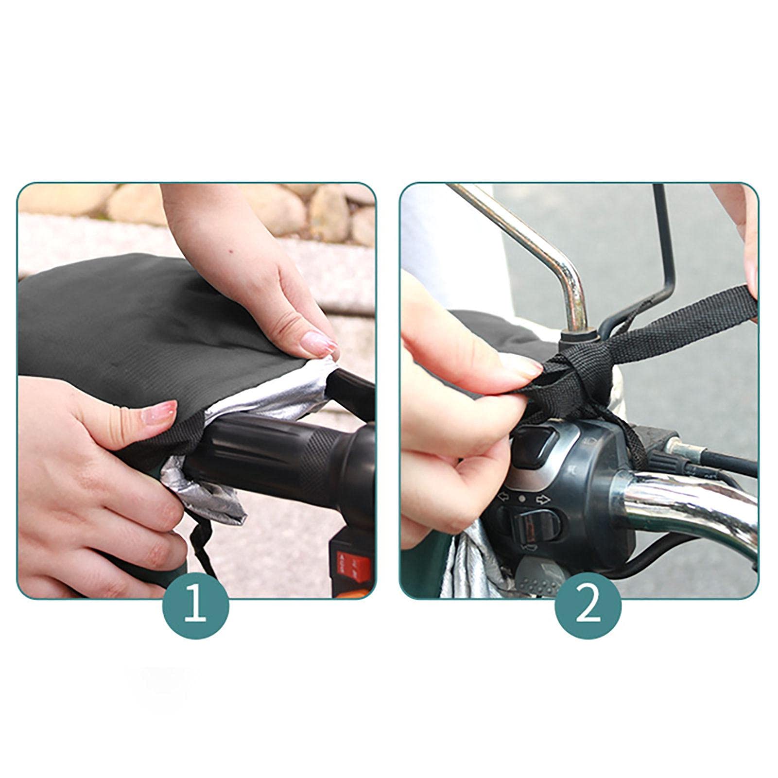 Motorrad-Beinschutzdecke - Winddicht Mit Taschen Schwarz