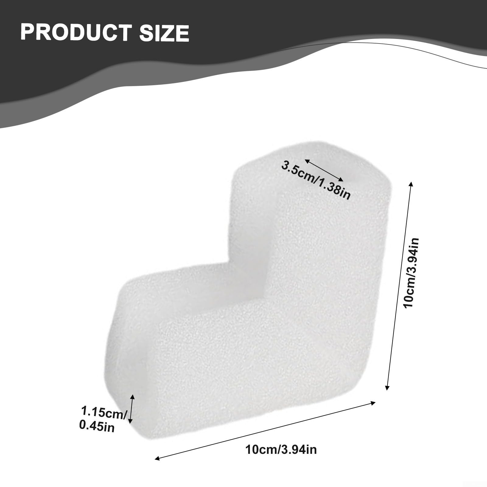 Fundas protectoras de esquina de espuma para marcos, espejos y televisores, absorción de impactos gruesa para mudanzas, diseño discreto, paquete de 36 (36 piezas)