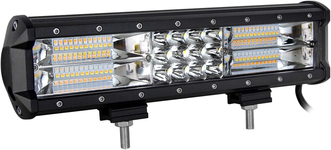 Willpower 12inch 180W LED Work Light Bar Strobe Lights Triple Row Spot
