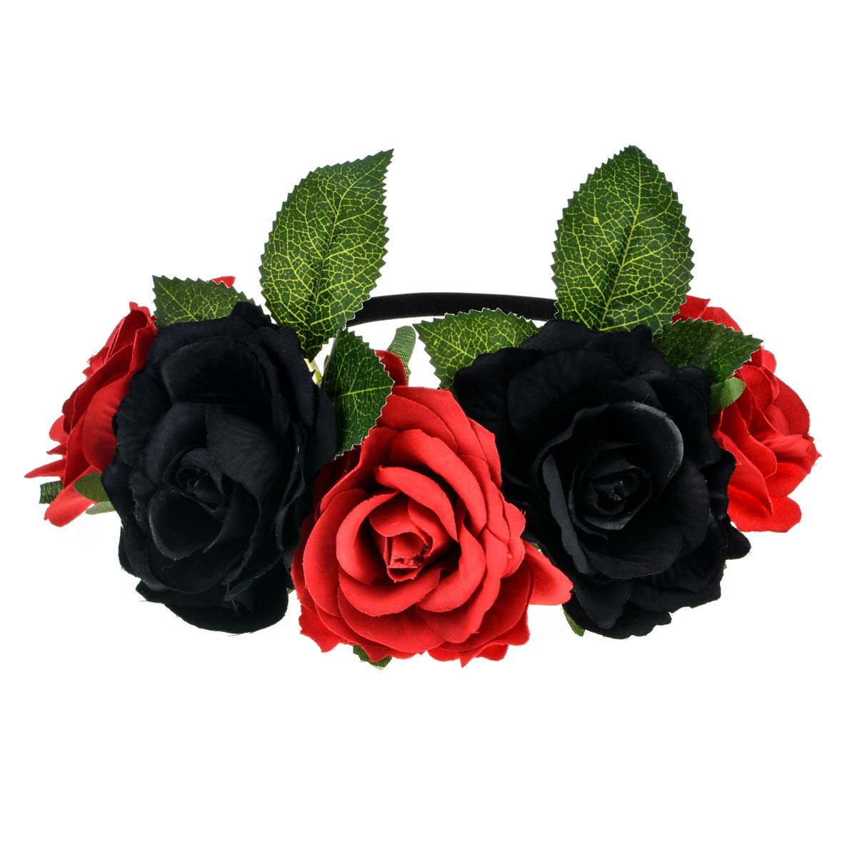 Mexican Flower Crown Halloween Floral Headband Rose Flower Tiara