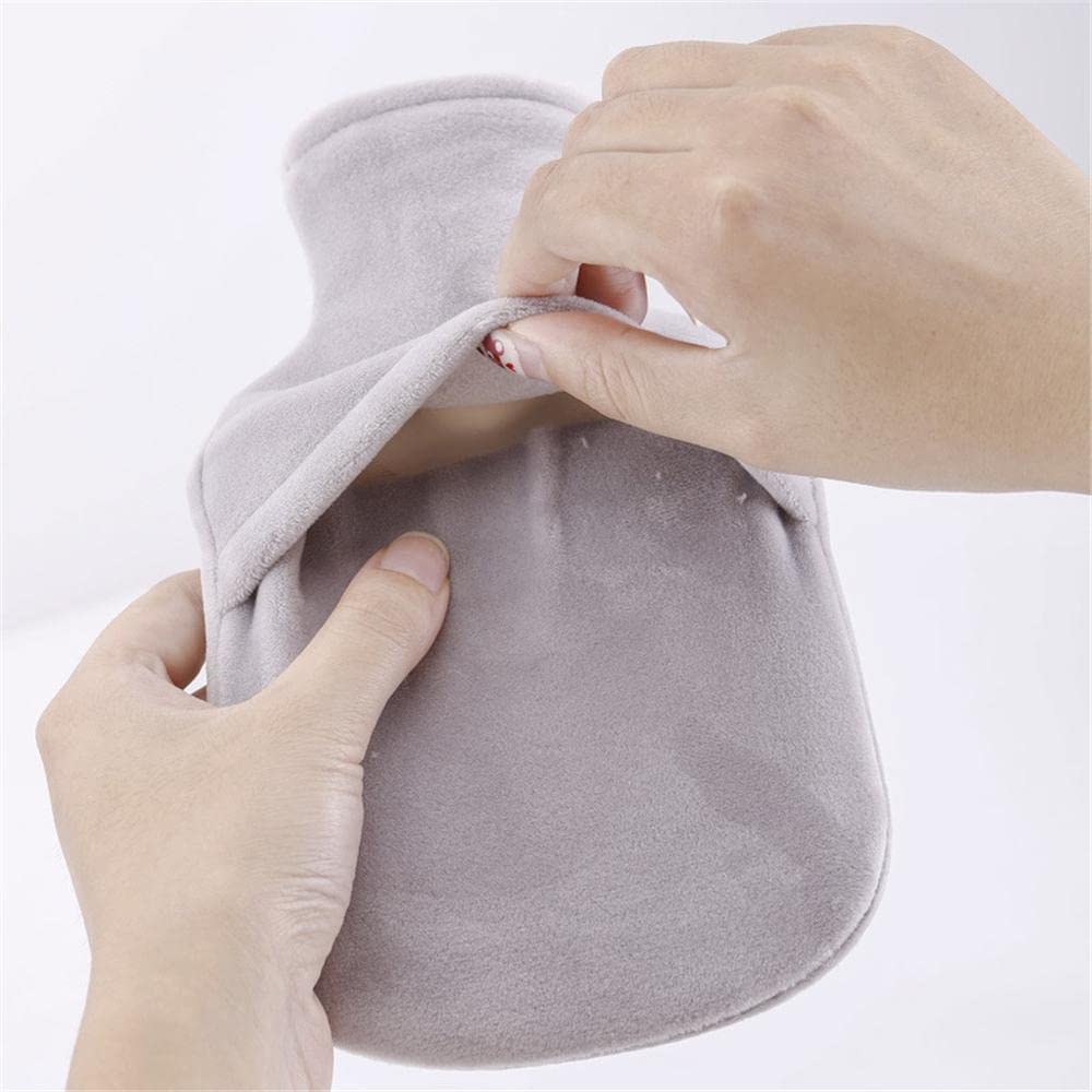 Borsa per acqua calda con copertura motivo zampa di gatto 350 ml in gomma per alleviare il dolore mani piedi più caldo regalo per donne ragazze - Mix - 3pc