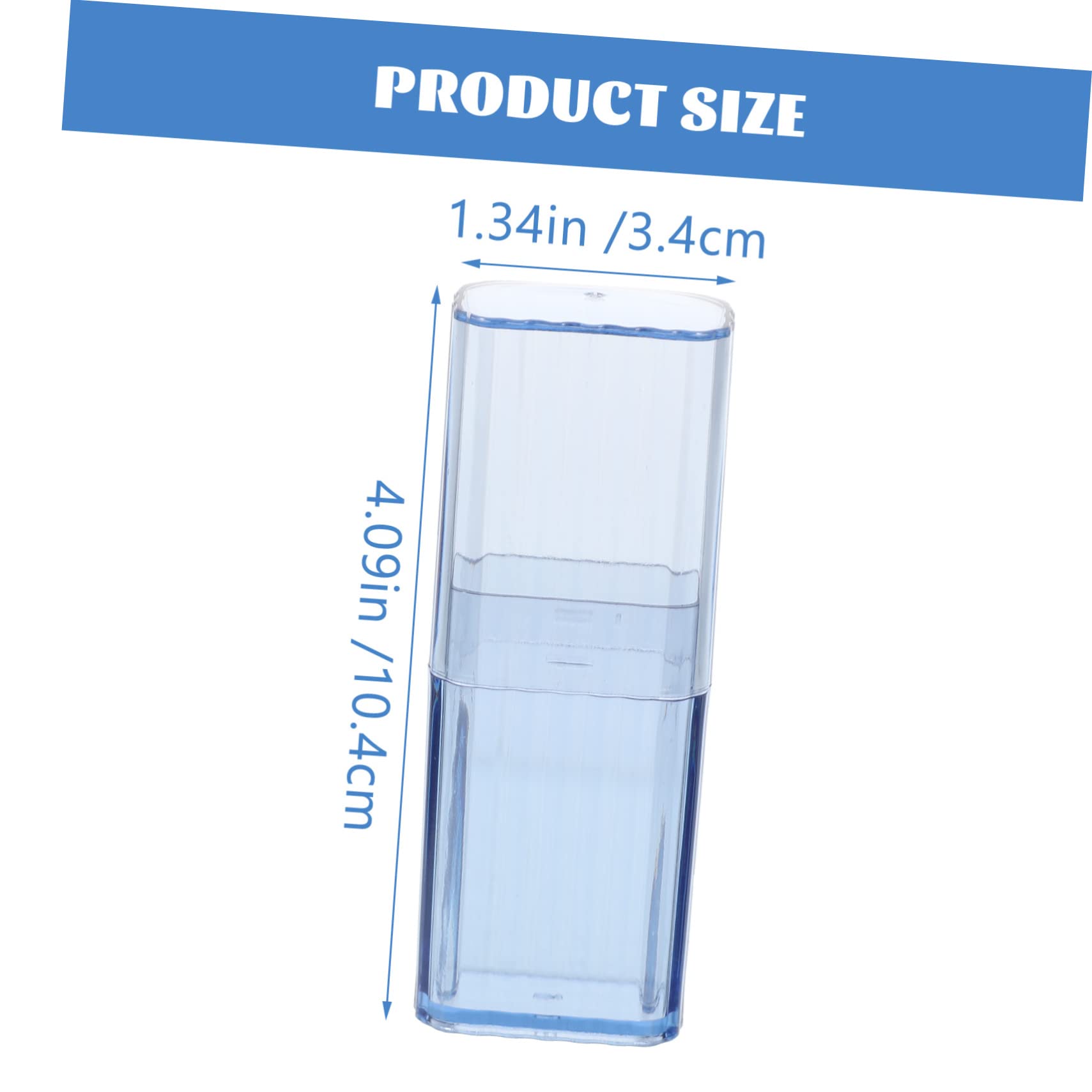 HOLIDYOYO 4pcs Transparent Cotton Swabs Holder Compact Storage Box for Toothpicks Travel Organizer for Home Office Hotel Use and Space Saving Design