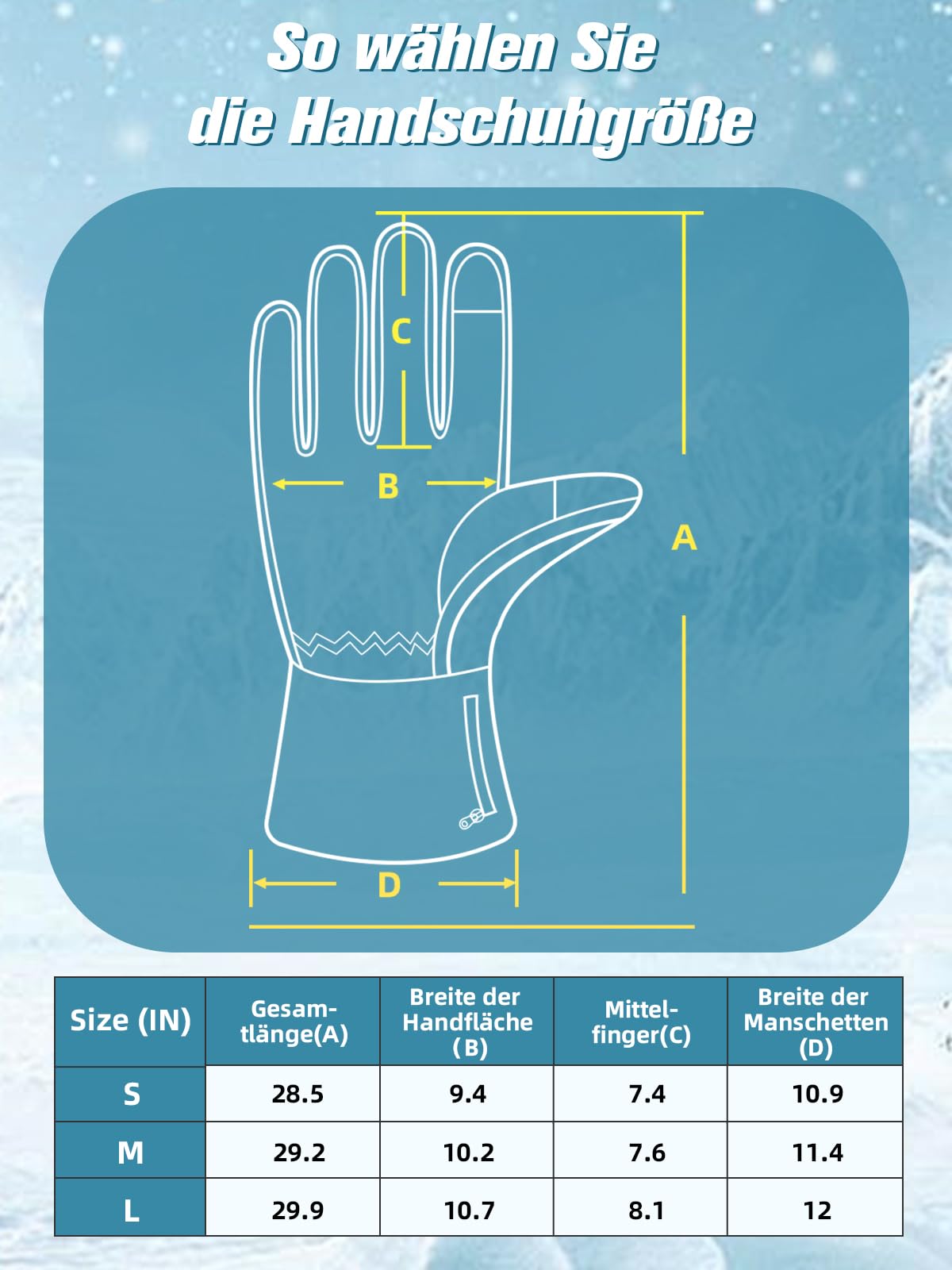 Beheizbare Handschuhe Dünn Damen Herren, Elektrische Beheizte Handschuhe Mit 7.4V 6400MAh Wiederaufladbare Akkus, 3 Temperatur, Touchscreen Heizhandschuhe, Beheizte Arbeitshandschuhe für Skifahren