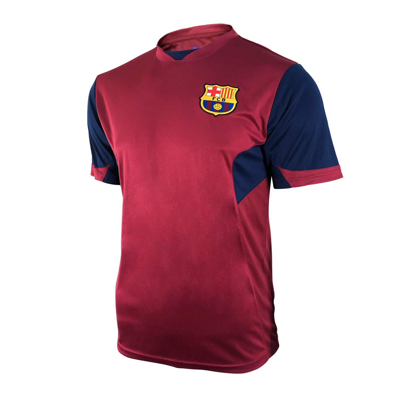 Icon Sports GroupIcon Sports Men Compatible with FC Barcelona Officially Licensed Soccer Poly Shirt Jersey -13 Large
