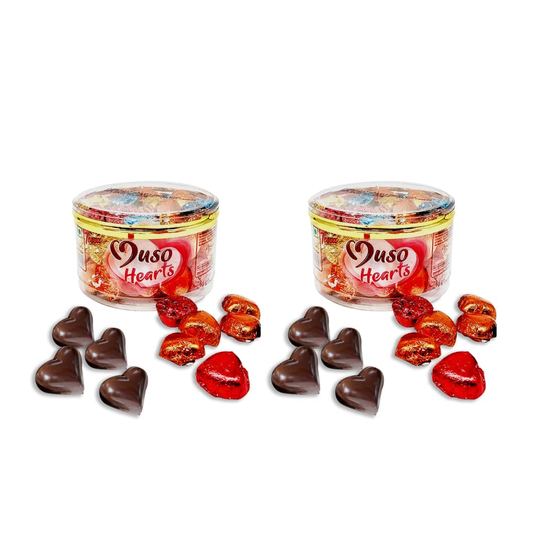 Tosca Muso Hearts Chocolates | Heart-Shaped Chocolate Gift Pack | Heart Chocolates for Celebrations, Special Occasions, and Gifting | Delicious, Smooth, and Creamy Treats for Chocolate LoverS (60 pcs x Pack of 2) (B09XQLP5R8) Amazon Price History, Amazon Price Tracker