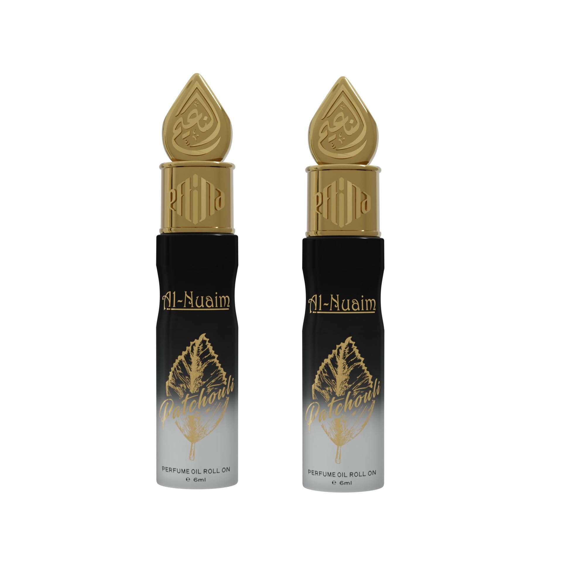 Al-Nuaim Attar Roll On for Men & Women - 6ml (Pack of 2-6ml Each, Patchouli)