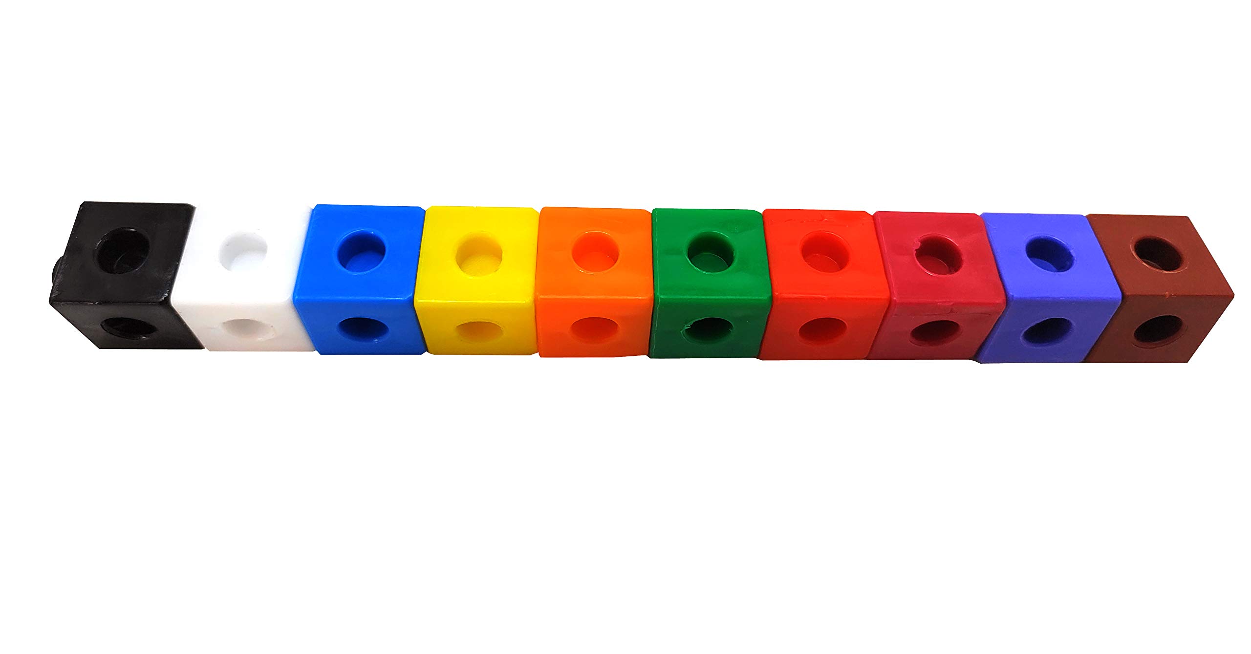 StepsToDo Pack 100 Unifix Cubes in 10 Colours (Multicolour). 2CM Size