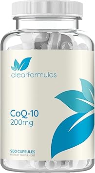 Quick Absorption CoQ10 200mg - Coenzyme Q10 200mg Potent Antioxidant for Heart Energy and Aging Support - High Stability CoQ10 Ubiquinone Capsules - Made in a cGMP US Lab (200 Servings)