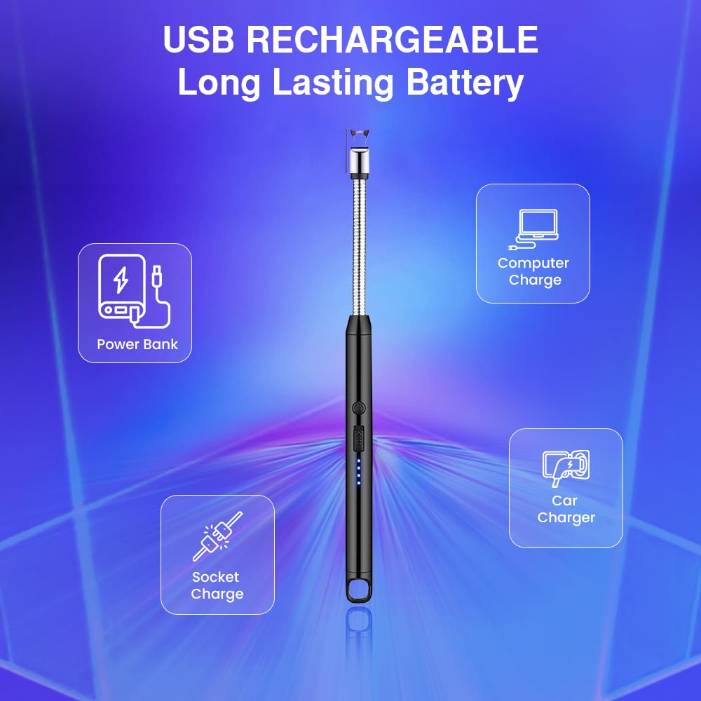 Rechargeable Electric Gas Lighter - Flameless & Windproof -4 Rechargeable Electric Gas Lighter - Flameless & Windproof -4