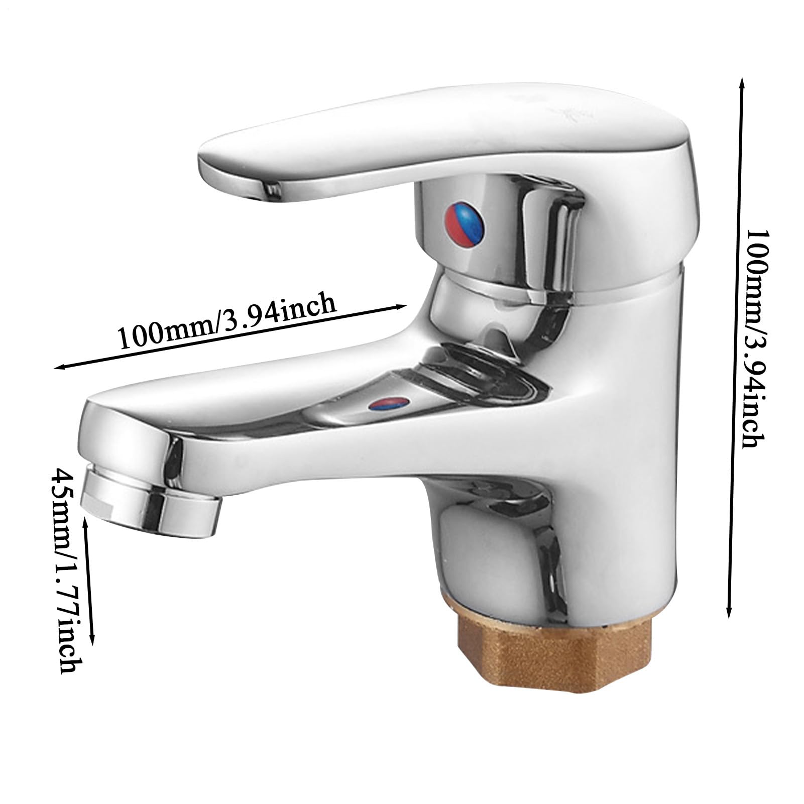 Robinet De Lavabo | Robinet De Cuisine À Levier Unique - Sortie D'Eau À Cartouche Céramique Pour Maison Buanderie Cave Extérieur Camping-Car