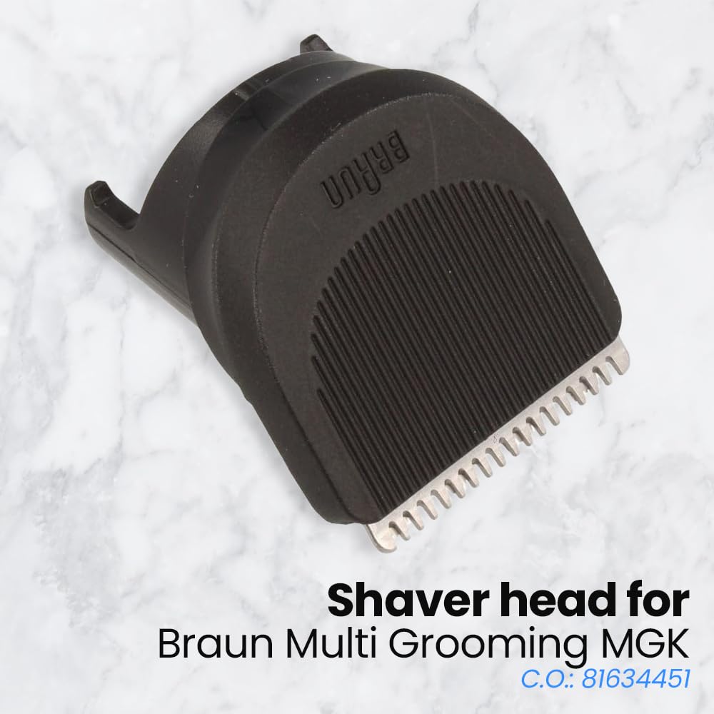 Anakel Home Zamienne Ostrze Do Cięcia Włosów 81634451 Kompatybilny z Braun Multi Grooming Kit MGK i Beard Trimmer | Krótka głowica do strzyżenia brody