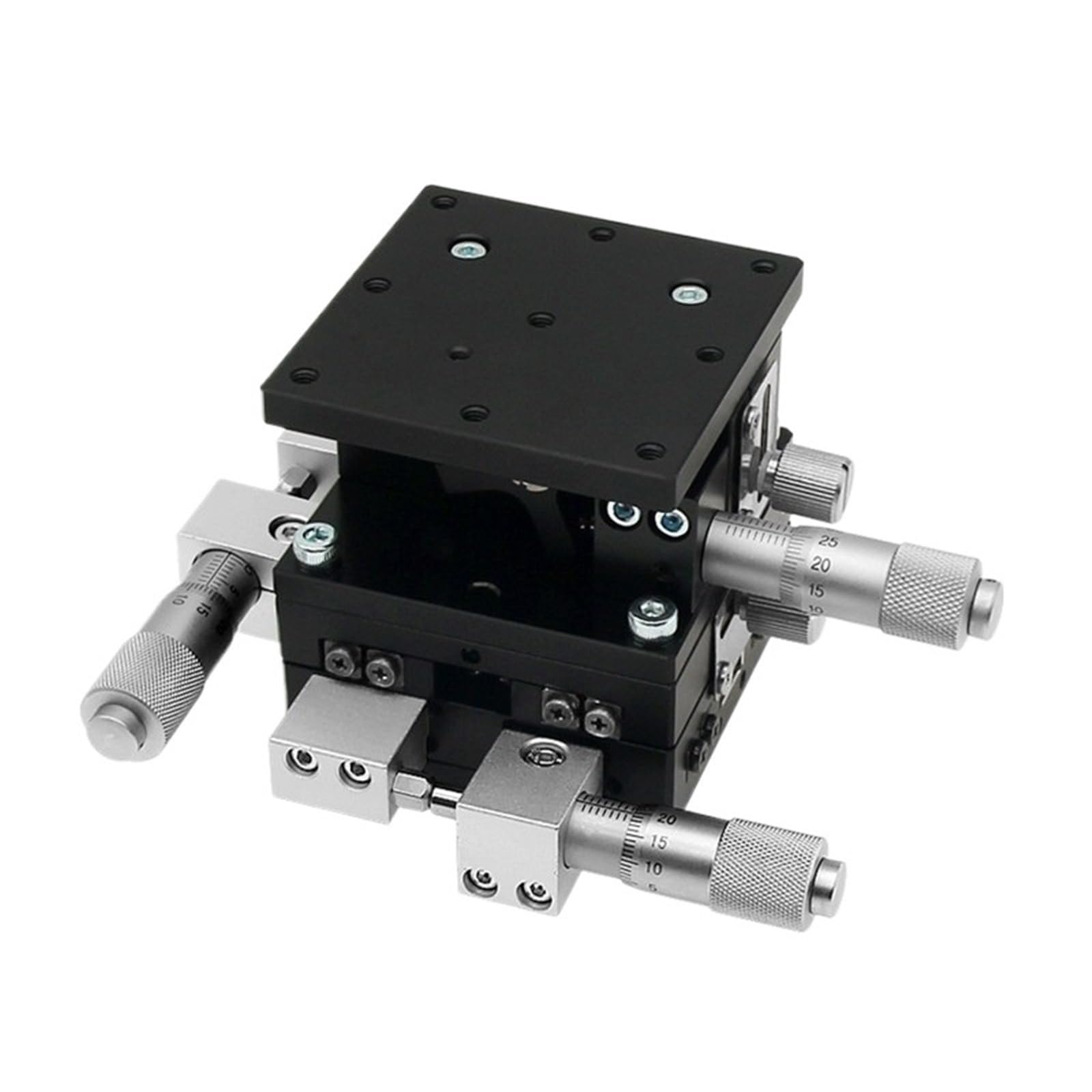 KGLHJDY Fine-Tuning Station Manual Displacement Platform Linear Slide LD40-LM 40 * 40mm(Ld40-cm)