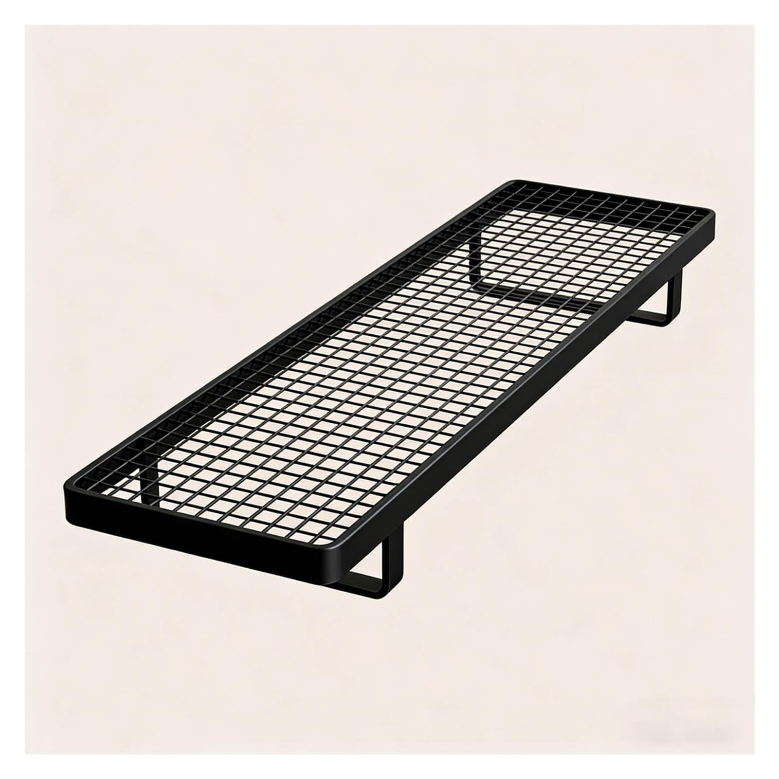 Floating Radiator Storage Shelf Rack Radiator Shelf Wrought Iron Black Multiple Sizes(35x15x4cm)
