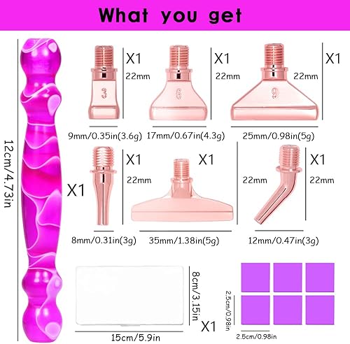 Miniatura 2 de Praise V Do Bolígrafo de pintura de diamante, bolígrafo de arte de diamante, kit de bolígrafo de pintura de diamante 5D de resina 5D, accesorios de