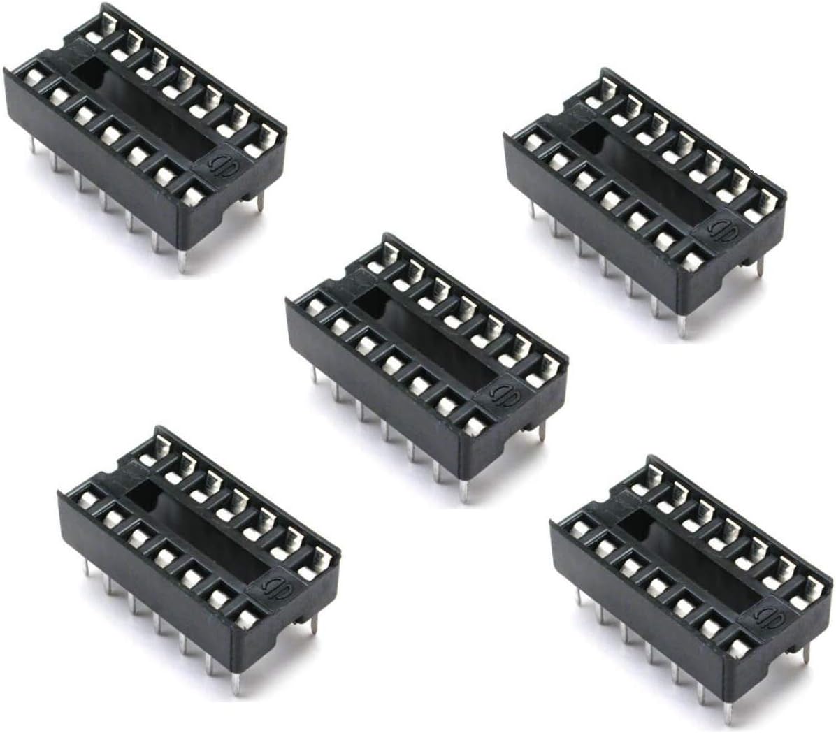 OLatus 14 Pin DIP IC Socket-Base-Connector for Microcontrollers and IC's (5 Pieces)