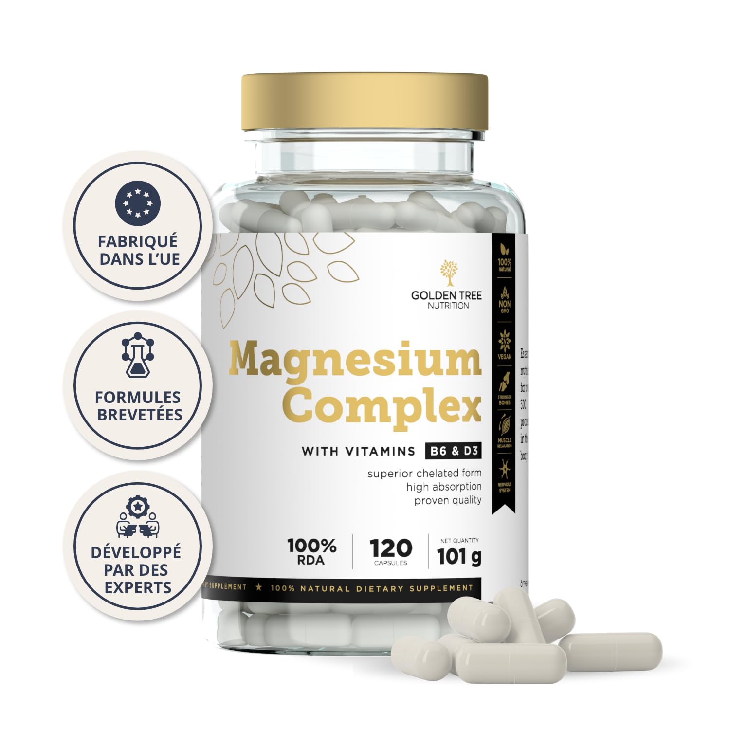 Golden Tree Magnesium Complex, 120 Gélules