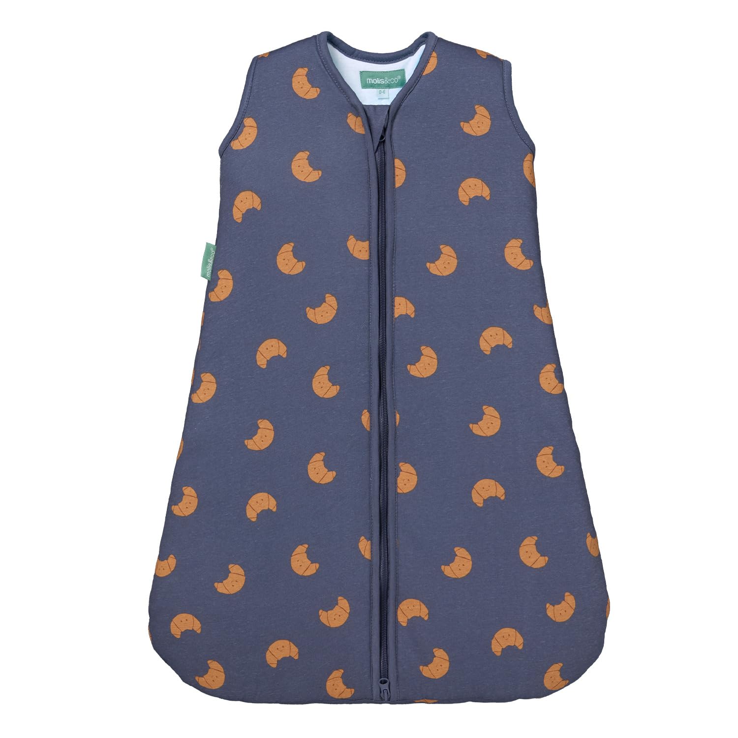Molis & Co Unisex Infant Croissants Molis&Co - Baby Sleeping Bag 2.5 Tog - Baby Winter Sleeping Bag - Soft And Cozy Baby Wearable Blanket For Newborn & Infants - 100% Cotton (Oeko-Tex) (, 6-18 Months)