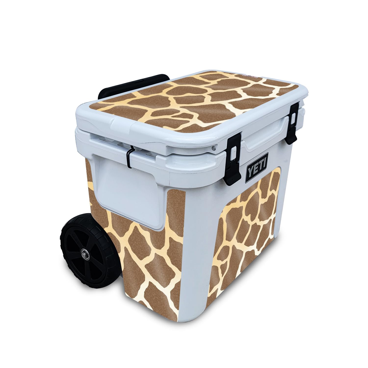 Glossy Glitter Skin Compatible with Yeti Roadie 32 Wheeled Cooler - Giraffe - Premium 3M Vinyl Protective Wrap Decal Cover - Easy to Apply | Crafted in The USA by MightySkins