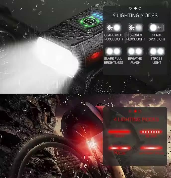 Miniatura 6 de Luz recargable de la bici del USB de 1000 lúmenes, batería 4000mAh