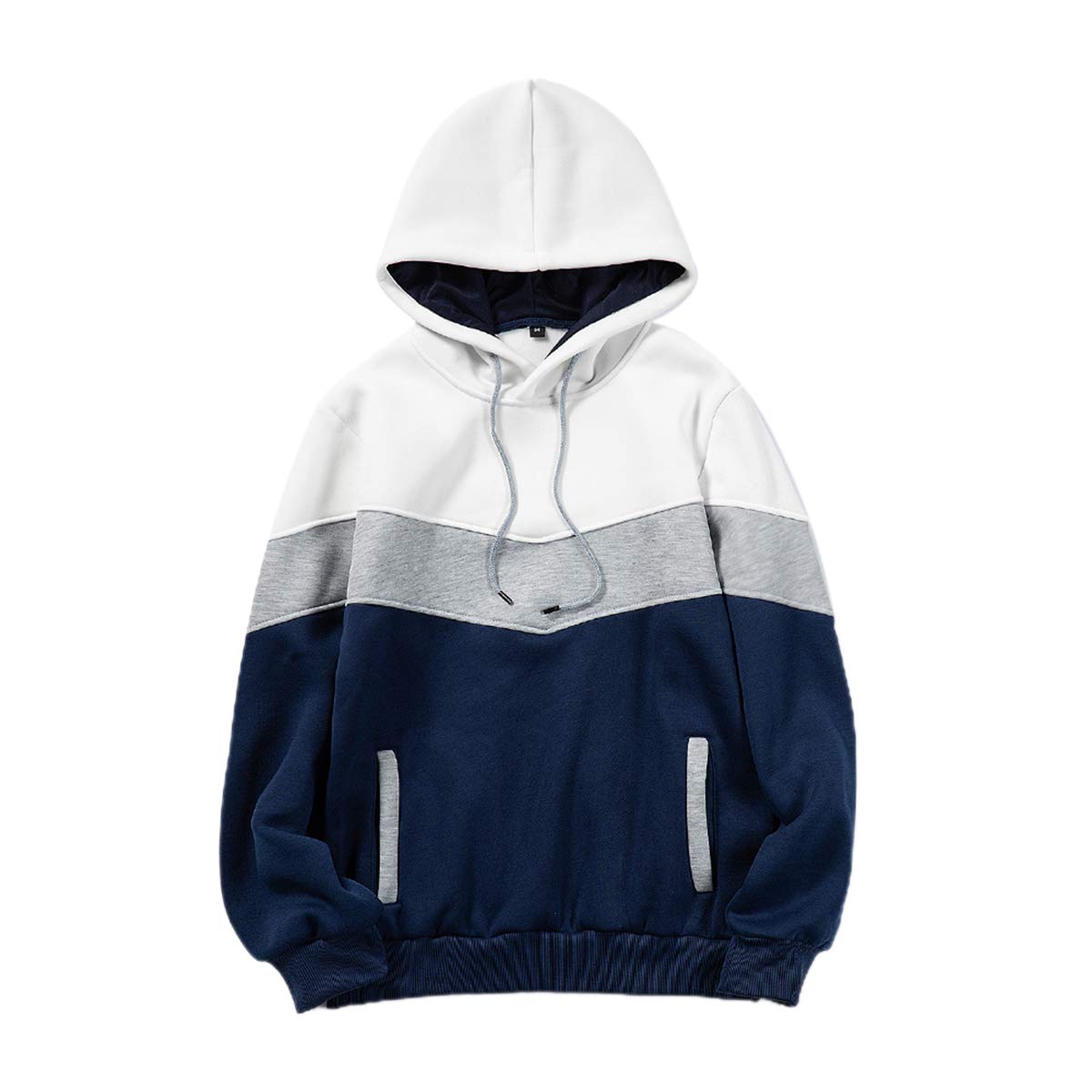Huazhu Sudadera con capucha y cordón para hombre, estilo casual, con capucha, con bolsillo