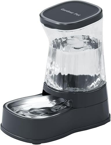 Miniatura 12 de Gardner Pet Dispensador Automático de Agua por Gravedad para Perros, 1.0 Galón 100% Libre de BPA Dispensador de Tazón de Agua para Perros, Fuente de