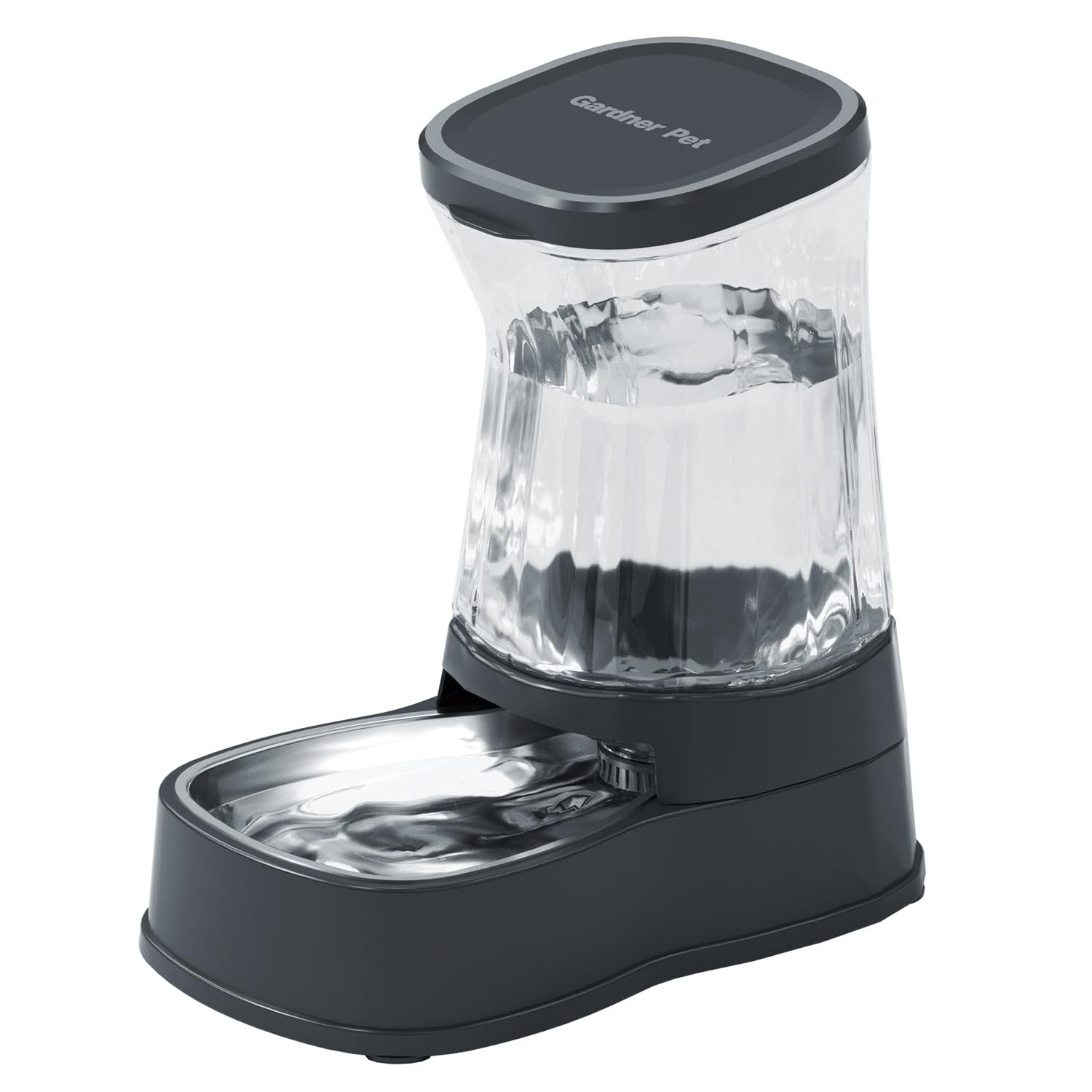 Gardner Pet Automatic Dog Water Dispenser Gravity Stainless Steel Water Waterer Feeder, 100% BPA-Free Large Capacity Water Feeding Bowls for Medium &