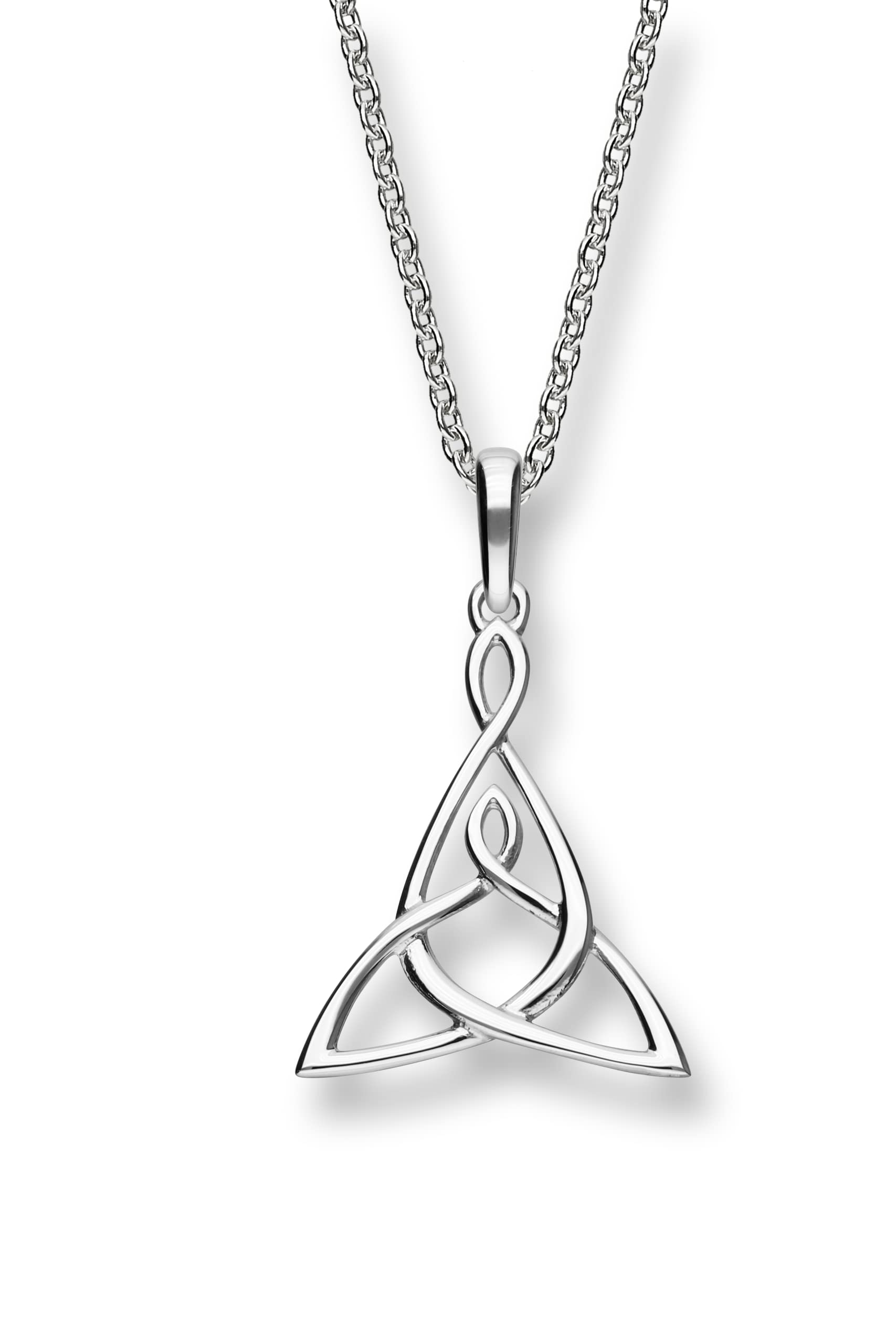 ORTAK 925 Sterling Silver Handmade Pendant Necklace Celtic Knots Generation Mother With Her Child In Lap High Polished Celtic Fine Jewellery Made In Scotland