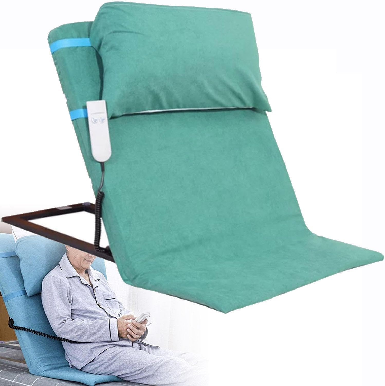 Respaldo de cama ajustable eléctrico – Ayuda de ayuda para sentarse para levantamiento de potencia para apoyo médico y comodidad