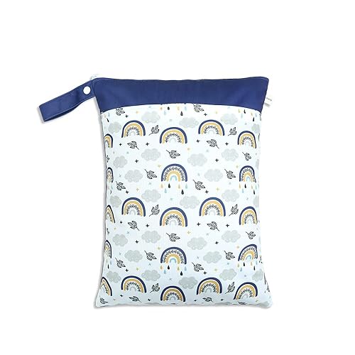 Miniatura 2 de KKTAPOS Bolsas húmedas y secas para pañales de tela para bebé bolsas de viaje impermeables reutilizables lavables bolsa de gimnasio piscina