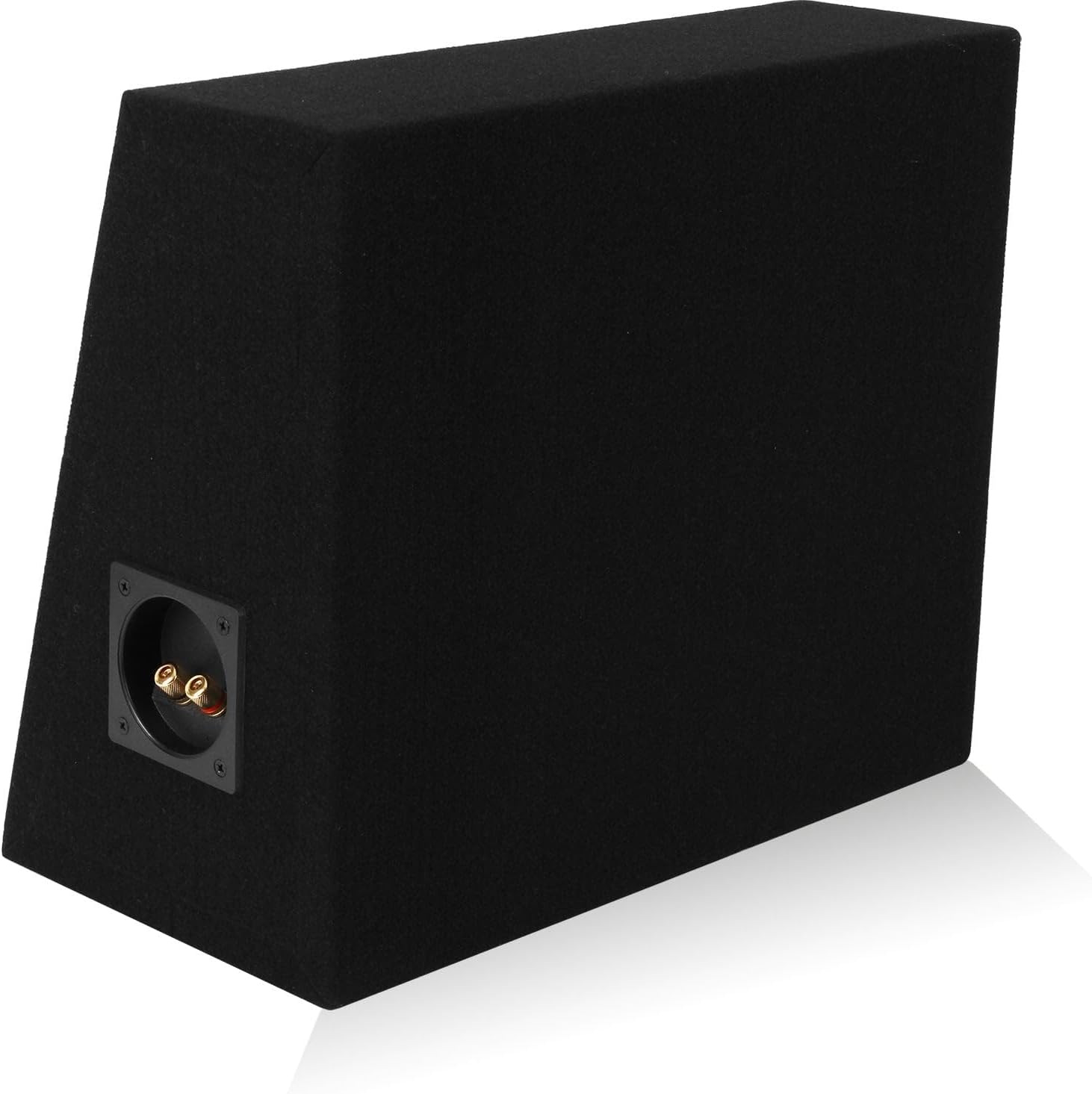 Belva 10-inch Car Subwoofer Box Angled Sealed 5/8-inch MDF Prelined Polyfil [1TRUCK10]