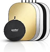 Godox 5-in-1 40x60 Collapsible Light Reflector - Oval Multi-Disc Diffuser with Bag for Studio & Outdoor Photography