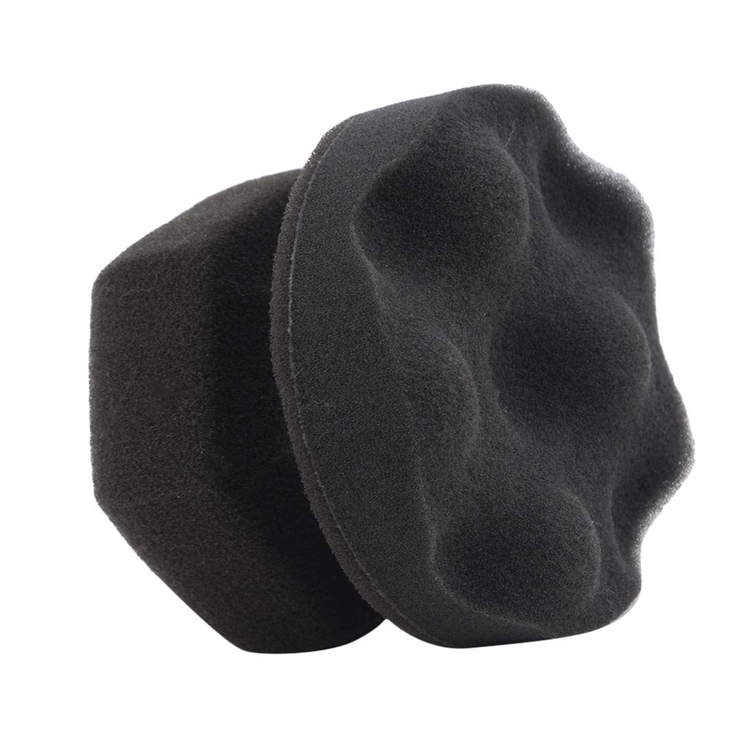 Underleaf Tire Dressing Applicator Tire Shine Applicator Dressing Pad Tire Cleaner Sponge Large Hex Grip Design for Applying Tire Shine, Dressing Vinyl Rubber and Trim Accessories