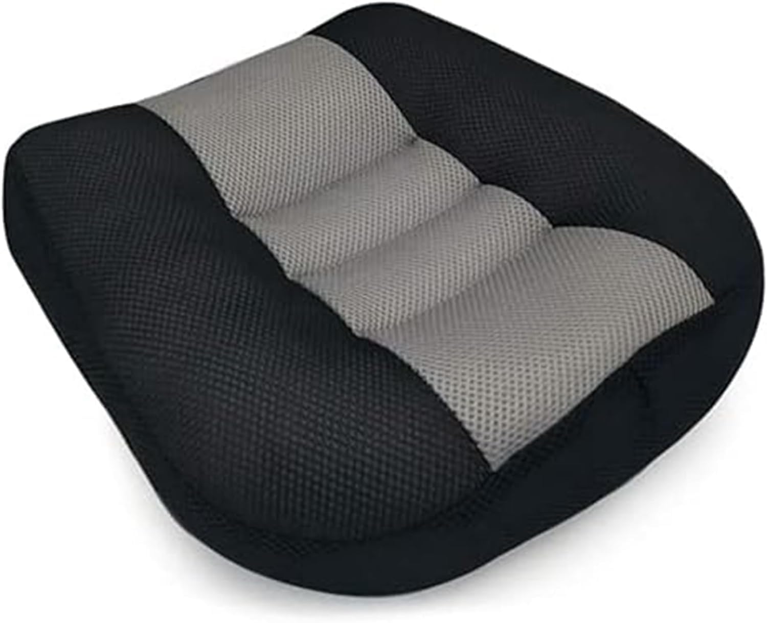 Car Booster Seat Cushion Driver Posture Cushion for Fiat 500 / 500E / 500L / 500X / 500 Abarth/Croma/Doblo/Fiorino, Memory Foam Car Seat Cushions,- Black Gray