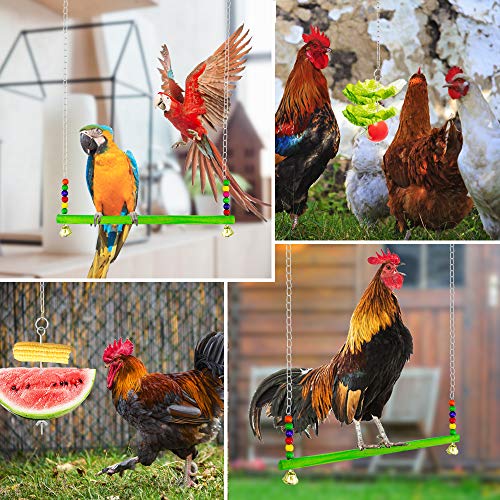 Yotako 3 Stks Kip Groenten Spies Fruit Voedsel Houder, Kicthen Swing voor Kippen, Huisdier Kip Groente Opknoping Feeder… - Afbeelding 8