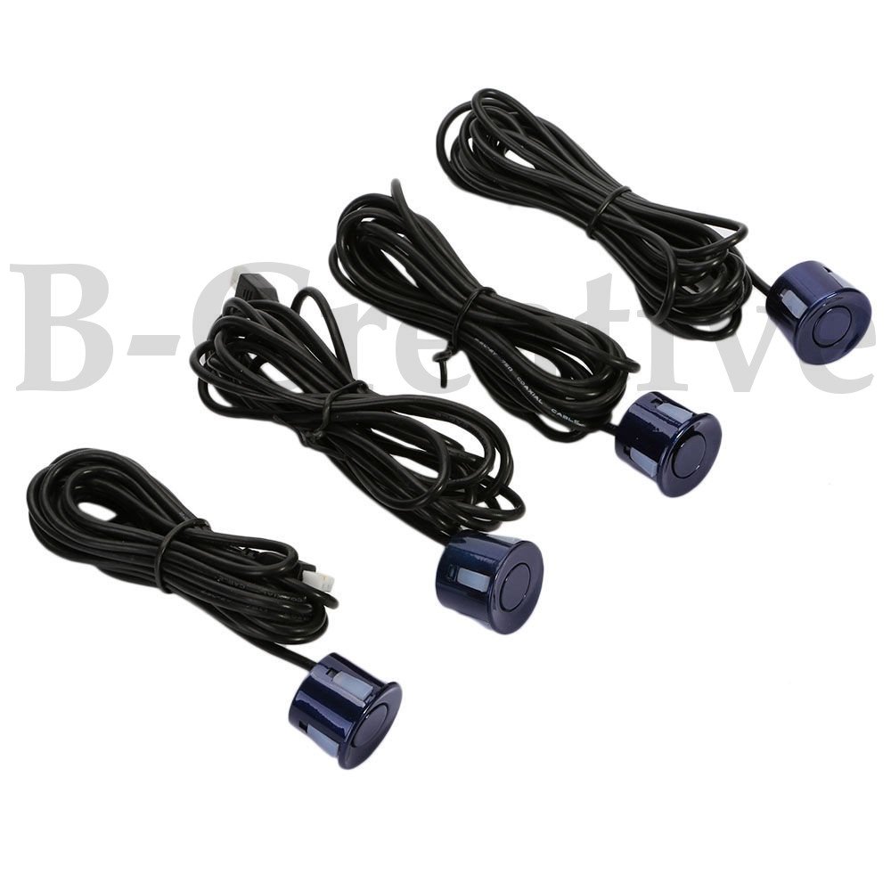 b-creative New 4 sensori di parcheggio LED blu display auto Reverse backup radar System