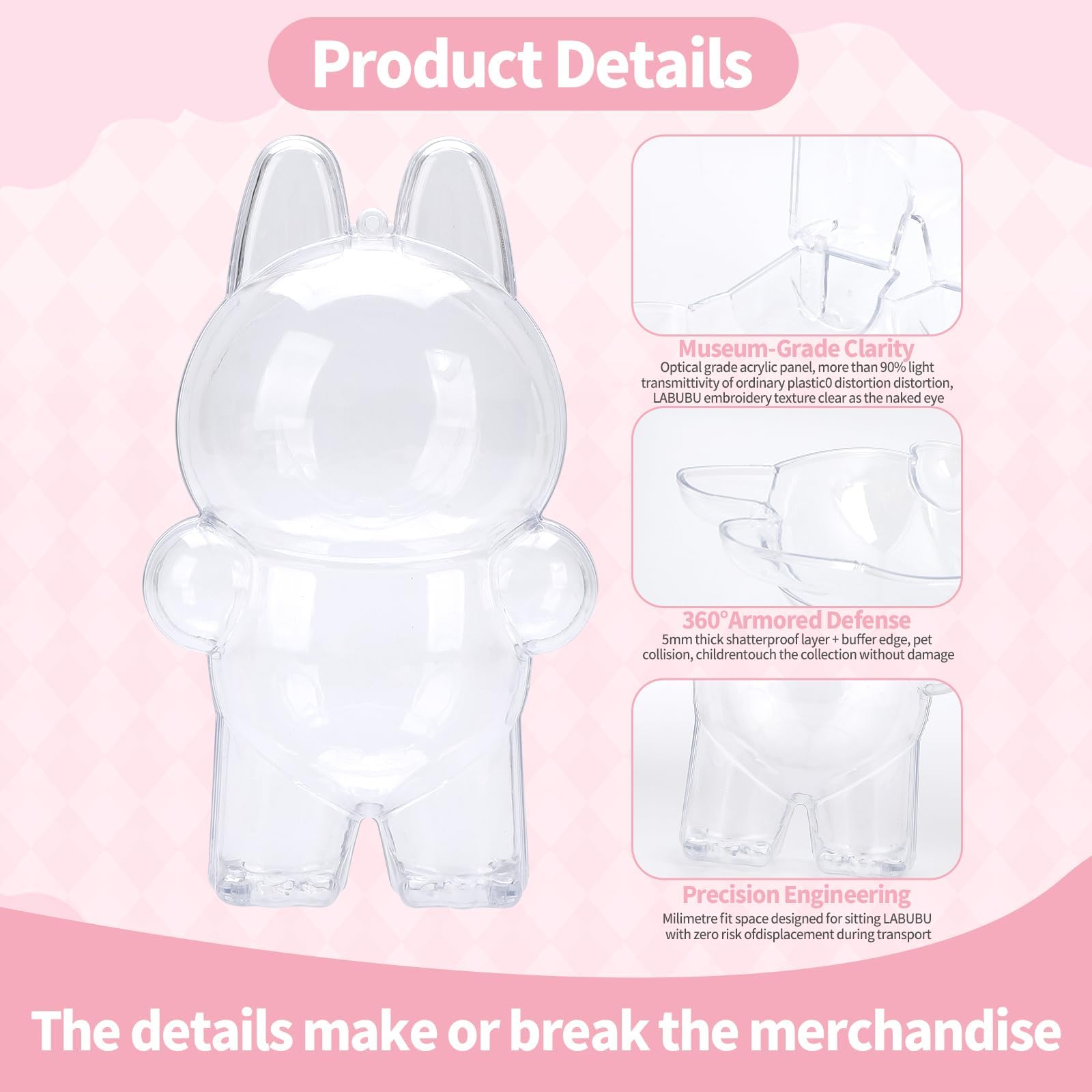 Amazon.co.jp: コーラ LABUBU 用 ケース 透明 クリアカバー コーラ