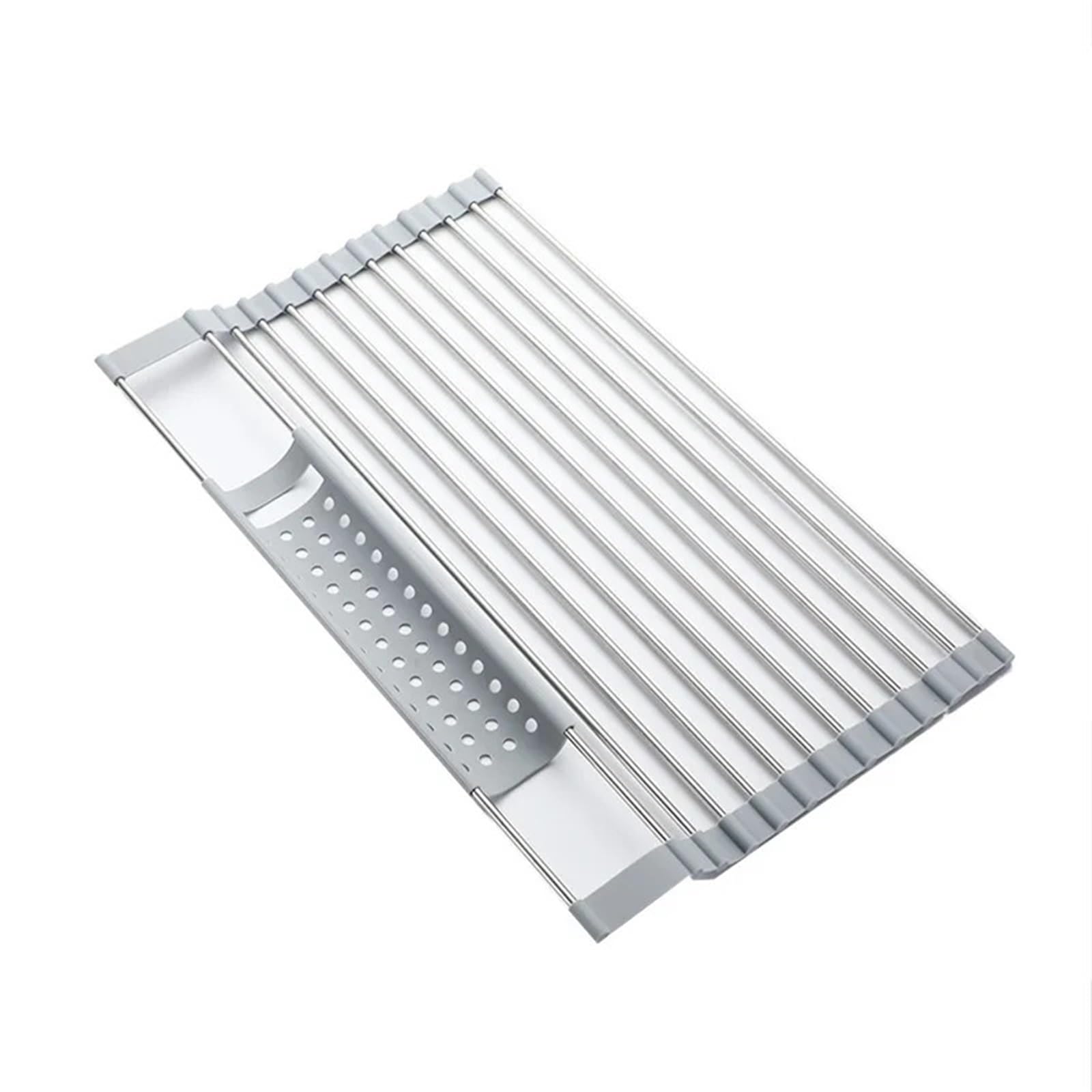 Égouttoir à vaisselle pliable compact avec support à couverts ello Cact