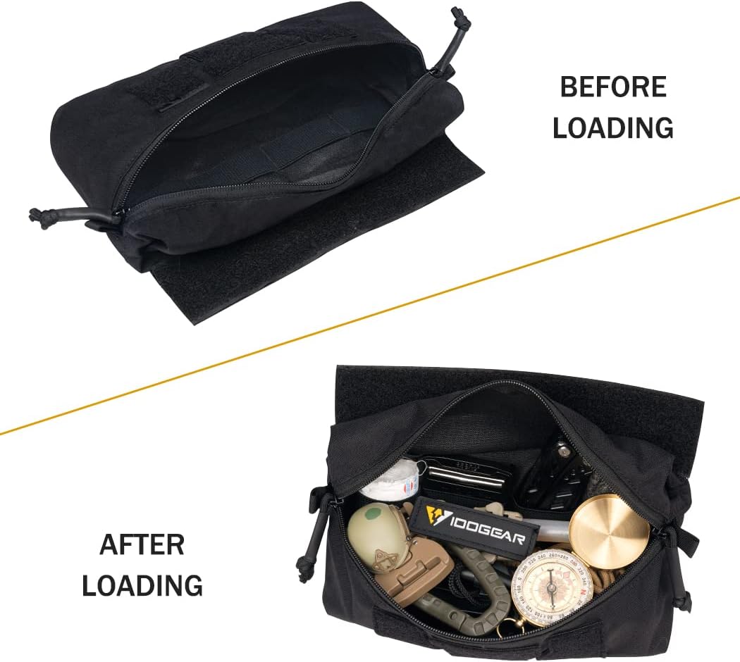 IDOGEAR Tactical Drop Pouch with Hook and Loop for JPC CPC AVS Vest Utility Tool Pouch Fanny Pack