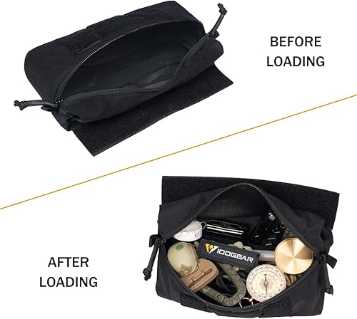 Miniatura 4 de IDOGEAR Bolsa táctica con gancho y bucle para JPC CPC AVS chaleco de herramientas de utilidad riñonera