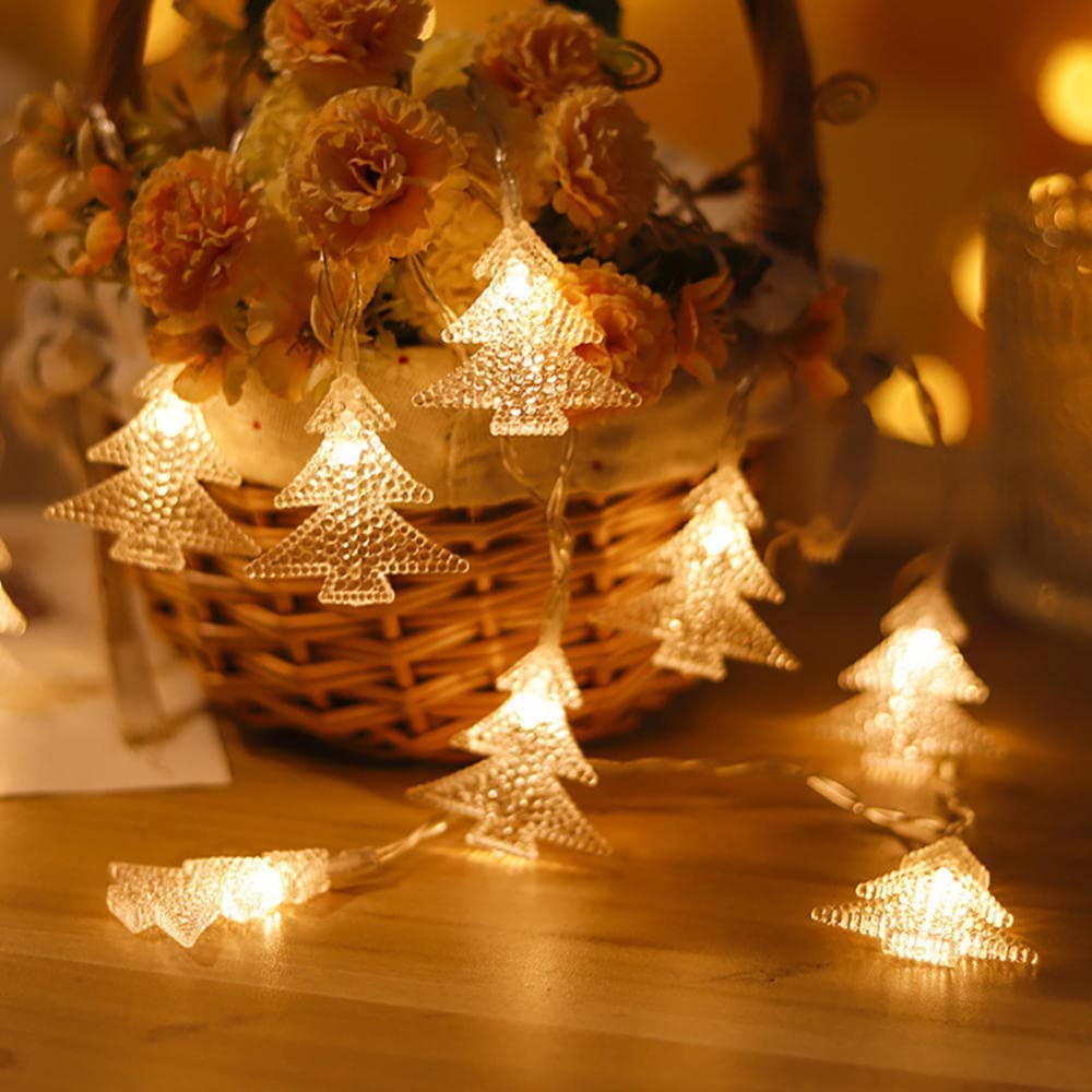 Lichterketten, Lichterkette for den Weihnachtsbaum, LED-Lichterkette(Warm White,32.8FT(80LED))