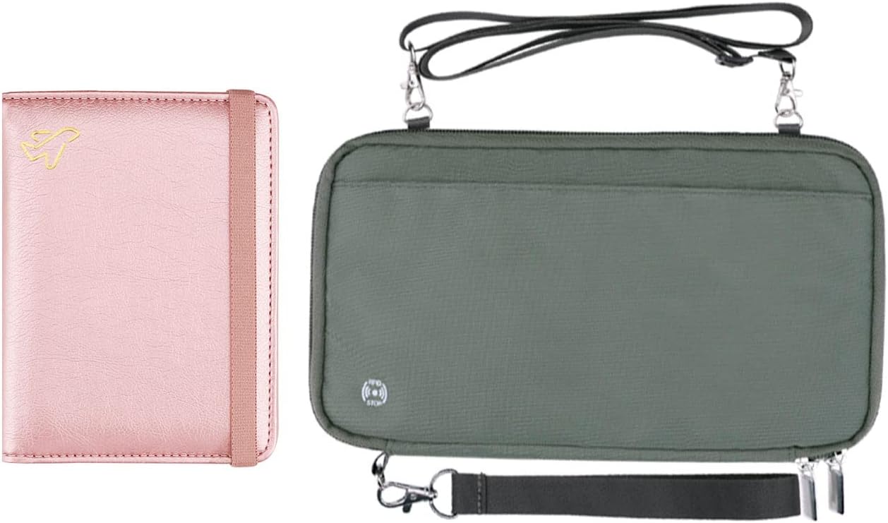 Travel Accessories Bundle: Passport Holder & Family Travel Wallet