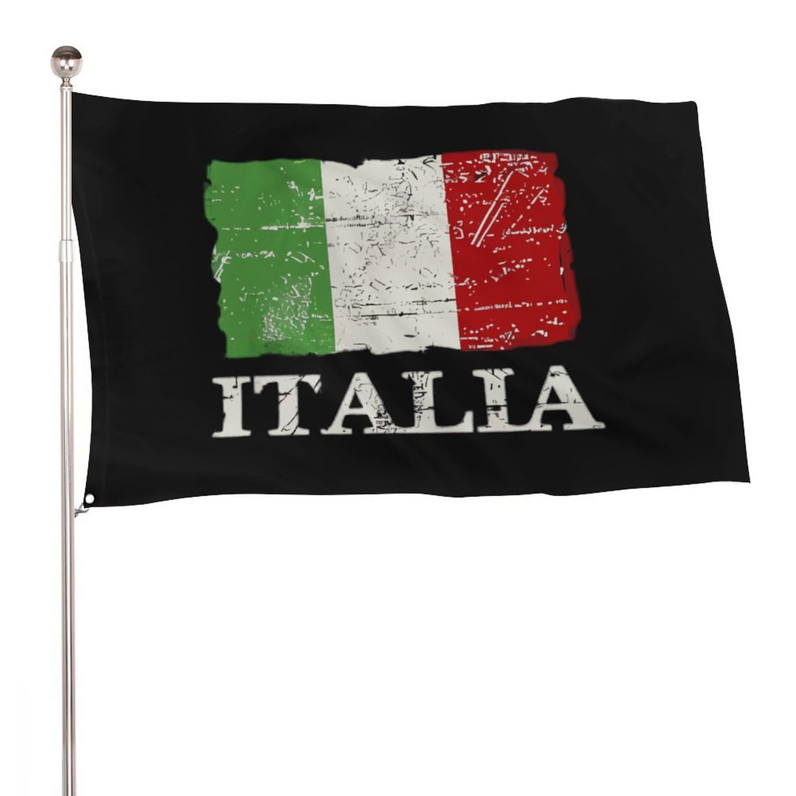 Italy Flag 3x5 Ft Vivid Color Italian National Flags With Brass