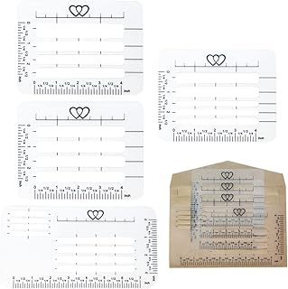 4Pcs Letter Envelope Addressing Stencil, Envelope Addressing Guide Stenc...