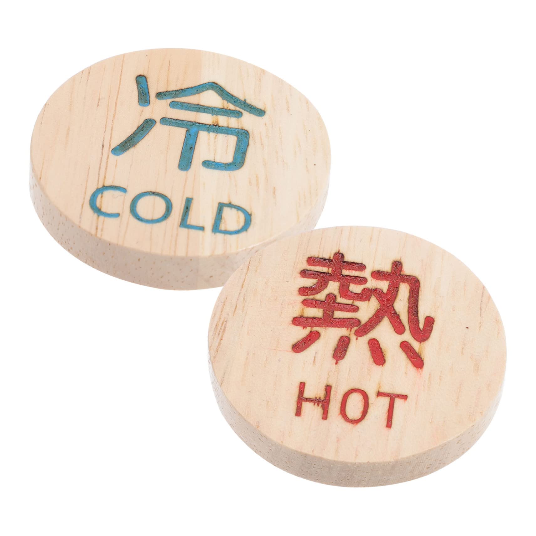 Gatuida 8pièces Panneau De Signalisation Température De Eau Indicateur Chaud Froid Bois Pour Établissements Restauration Et Hôtellerie