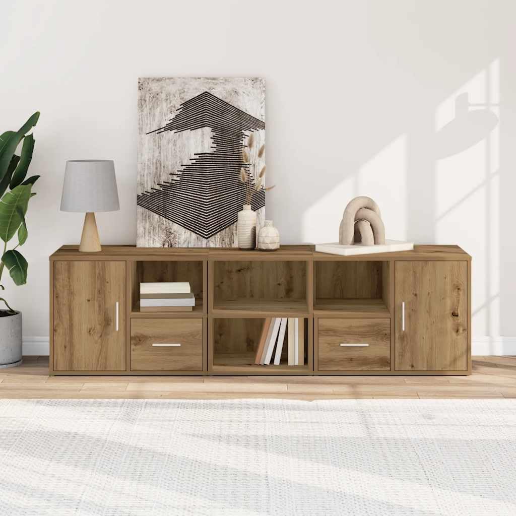 Scaffale angolare effetto rovere Artisan, 160 x 40 x 45 cm, in legno